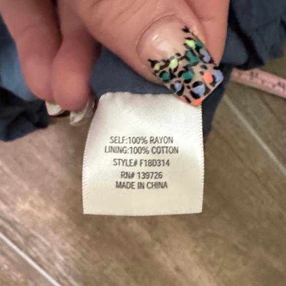 Blue Rain BoHo Teal Dress with Gold Embellishments - Picture 8 of 9